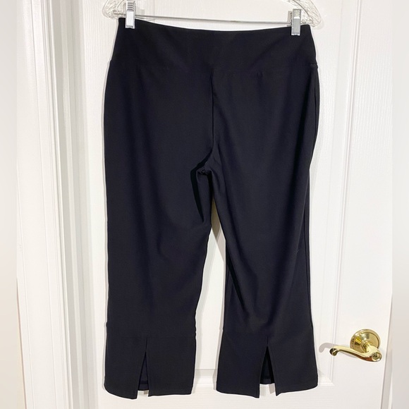 Y2K 2 Pc Be Inspired Tank Top & Yoga Capri Pants Set Floral Blue Black M - Picture 4 of 10